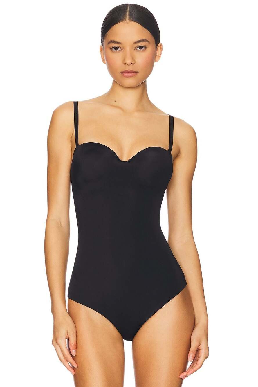 Wolford Black Mat de Luxe Form Bodysuit